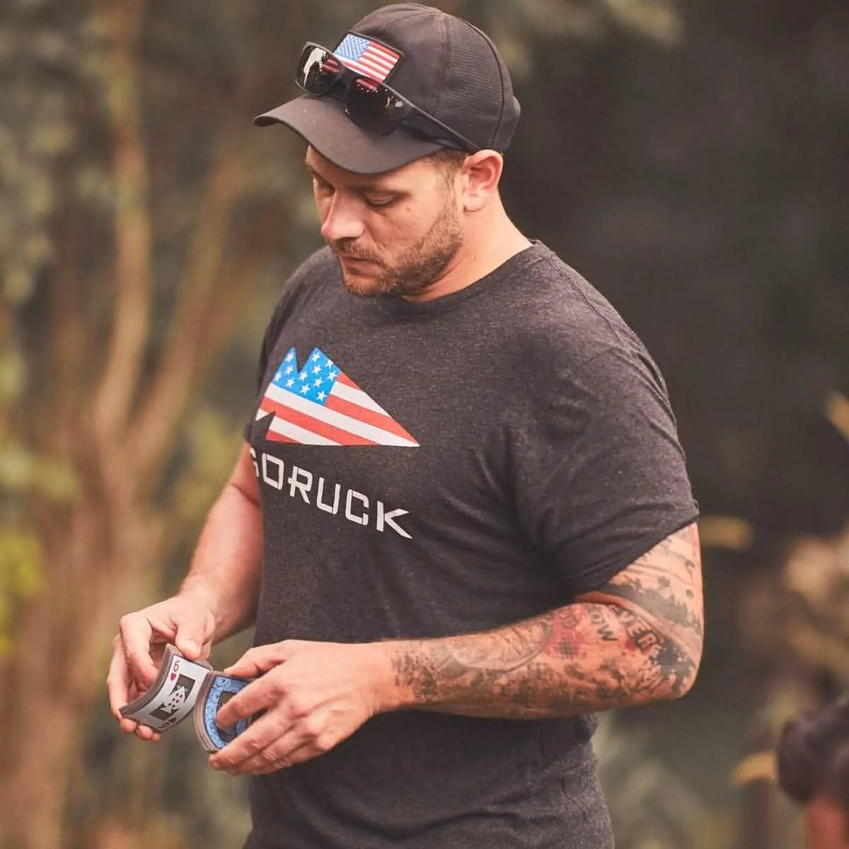 GORUCK Spearhead Tee - Stars & Stripes - Tri-BlendX
